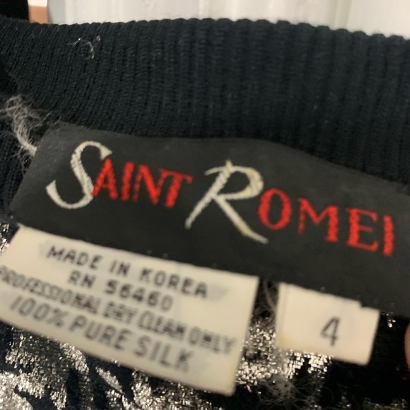 Silver and black top - Picture 2 of 5